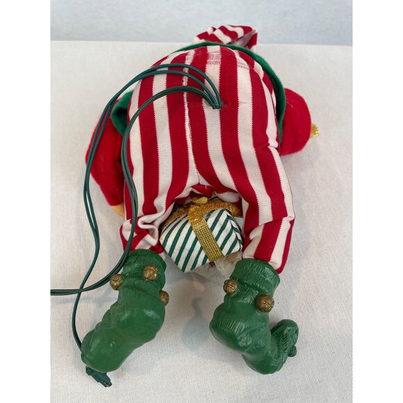 Vintage Animated Santa Bear in Gift Box FOR PARTS OR REPAIR F - Picture 6 of 10